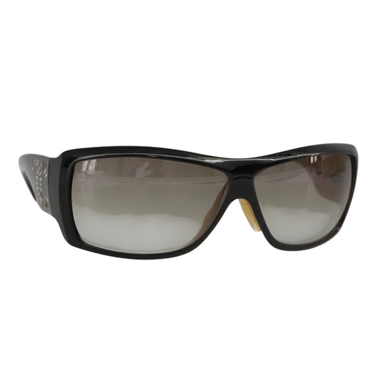 CHANEL Sunglasses plastic Black CC yk15949