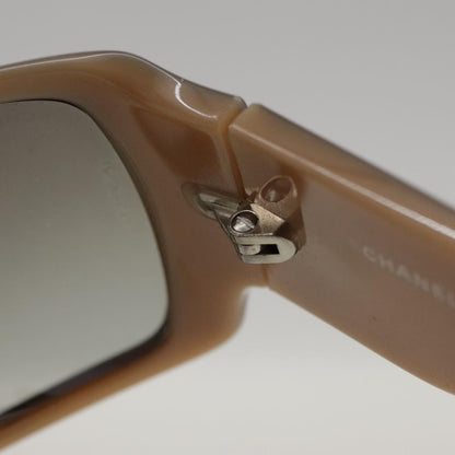 CHANEL Sunglasses plastic Black CC yk15949
