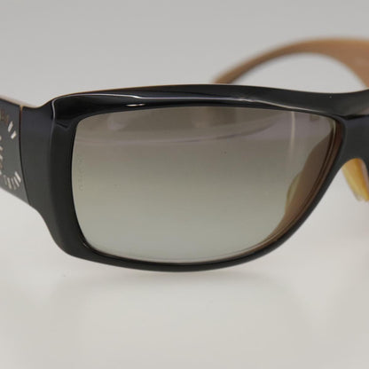 CHANEL Sunglasses plastic Black CC yk15949