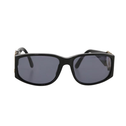CHANEL Sunglasses plastic Black CC yk15965