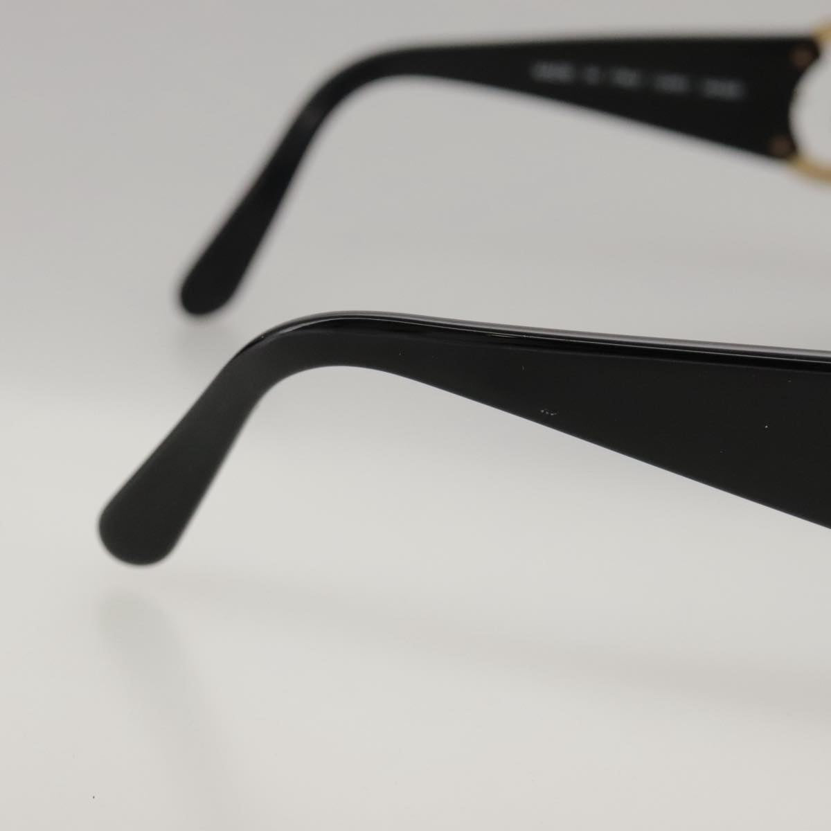 CHANEL Sunglasses plastic Black CC yk15965