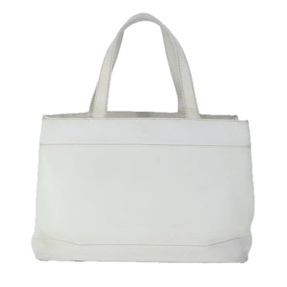 CHANEL COCO Mark Tote Bag Caviar Skin White CC yk16094