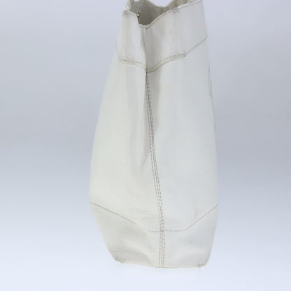 CHANEL COCO Mark Tote Bag Caviar Skin White CC yk16094