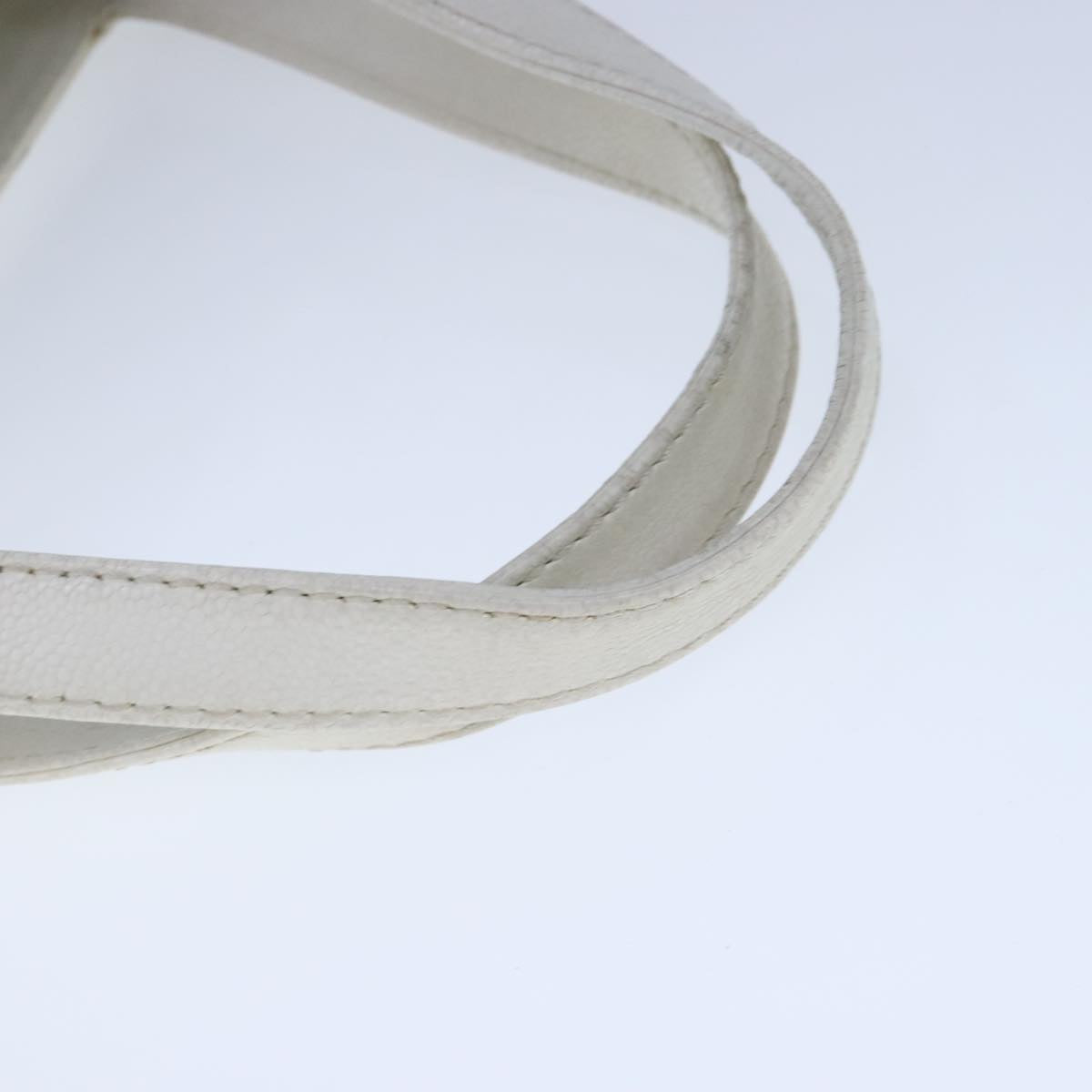CHANEL COCO Mark Tote Bag Caviar Skin White CC yk16094