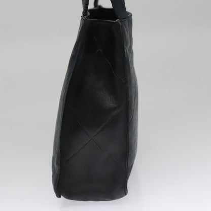 CHANEL Matelasse Hand Bag Lamb Skin Black CC yk16261