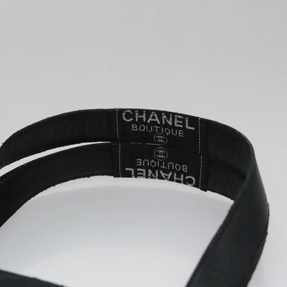 CHANEL Matelasse Hand Bag Lamb Skin Black CC yk16261
