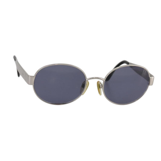 CHANEL Sunglasses metal Silver CC yk16346