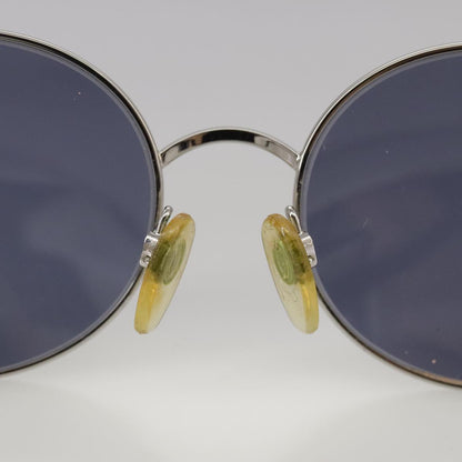 CHANEL Sunglasses metal Silver CC yk16346