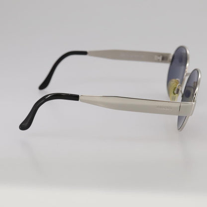 CHANEL Sunglasses metal Silver CC yk16346