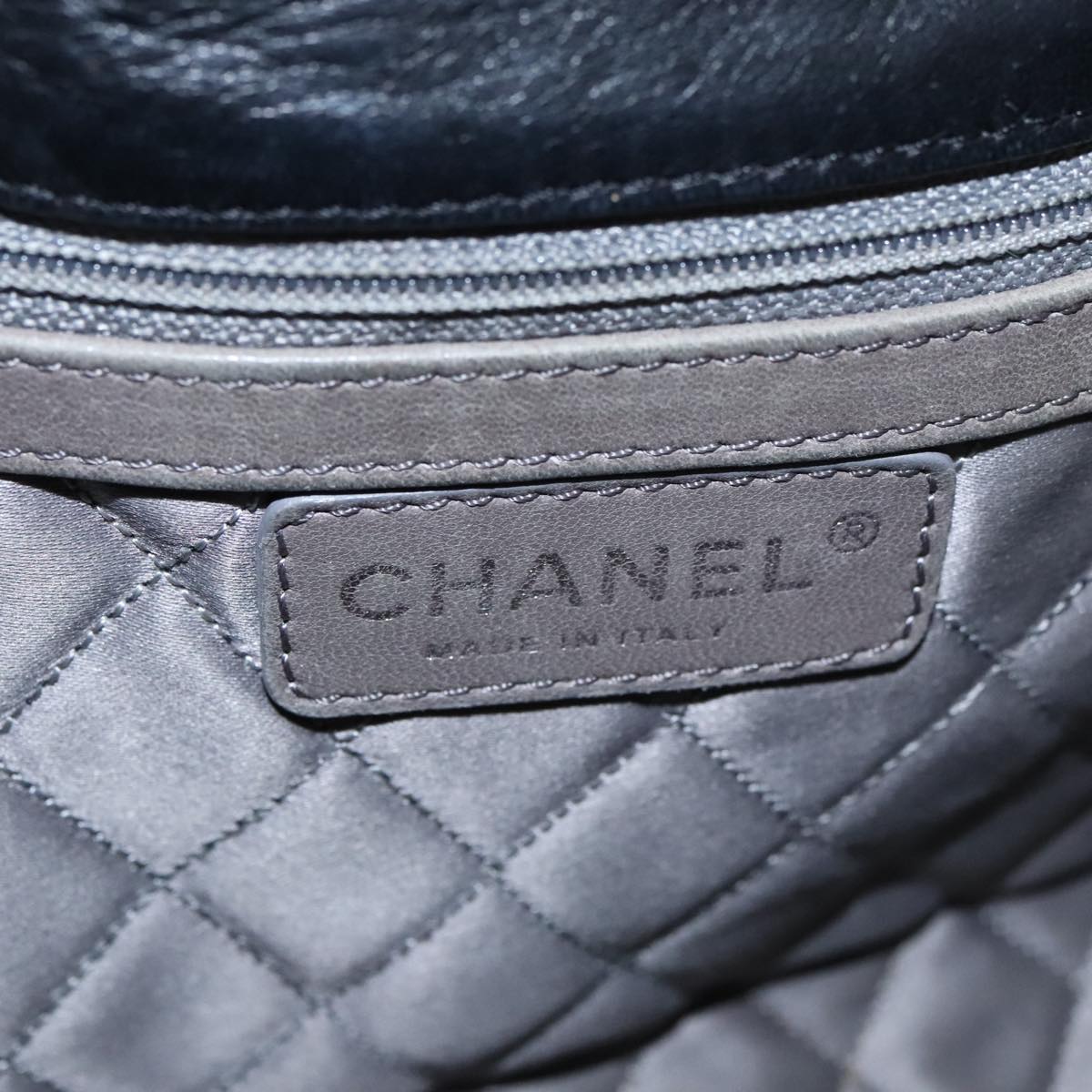 CHANEL COCO Mark Single Flap Shoulder Bag Lamb Skin Black CC yk16446A