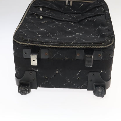CHANEL New Travel Line Suitcase Nylon Black CC yk16489