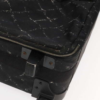 CHANEL New Travel Line Suitcase Nylon Black CC yk16489