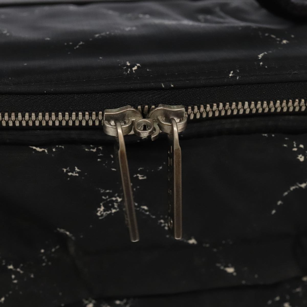 CHANEL New Travel Line Suitcase Nylon Black CC yk16489