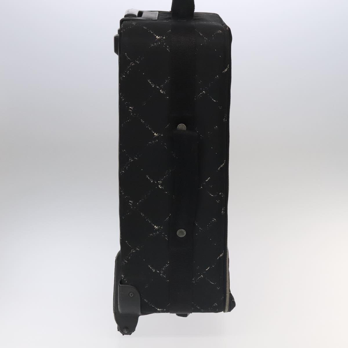 CHANEL New Travel Line Suitcase Nylon Black CC yk16489