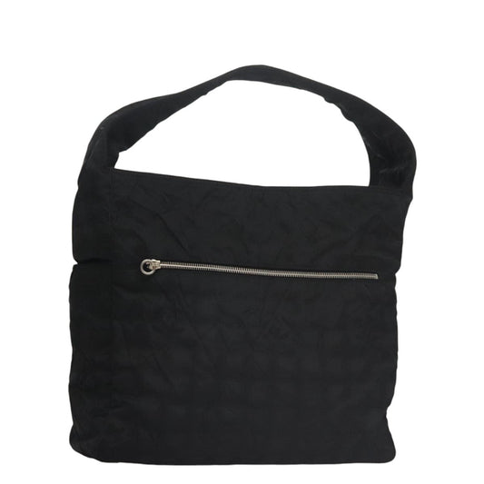 CHANEL New Travel line Shoulder Bag Nylon Black CC yk16511