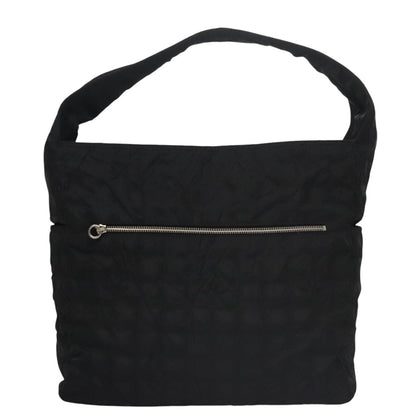 CHANEL New Travel line Shoulder Bag Nylon Black CC yk16511