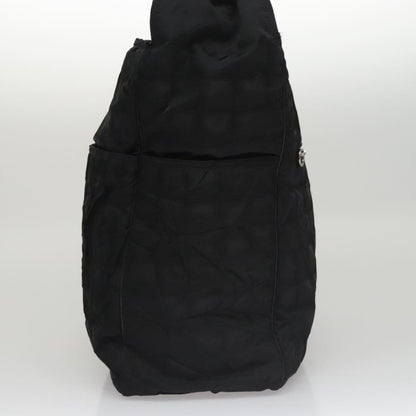 CHANEL New Travel line Shoulder Bag Nylon Black CC yk16511