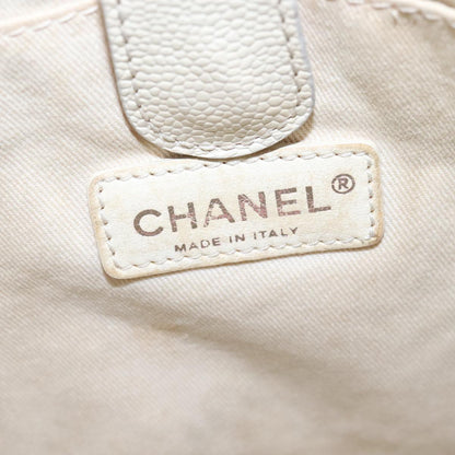CHANEL COCO Mark Tote Bag Canvas Black White CC yk16653