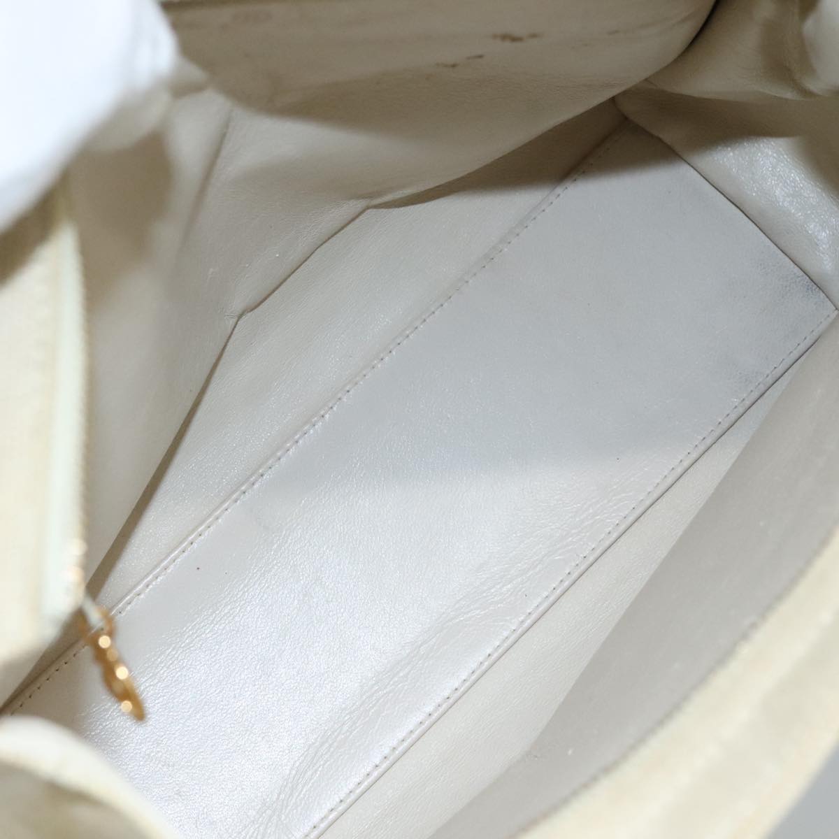 CHANEL Matelasse Tote Bag Canvas Beige CC yk16762