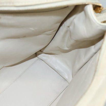 CHANEL Matelasse Tote Bag Canvas Beige CC yk16762