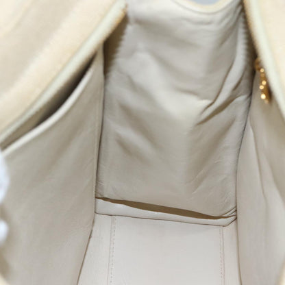 CHANEL Matelasse Tote Bag Canvas Beige CC yk16762