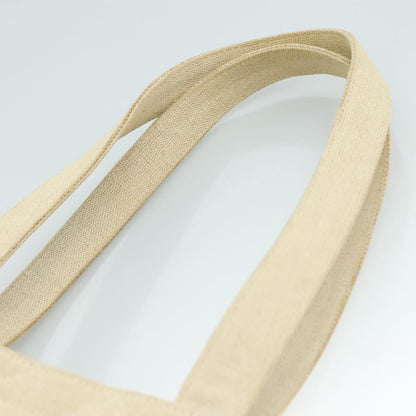 CHANEL Matelasse Tote Bag Canvas Beige CC yk16762