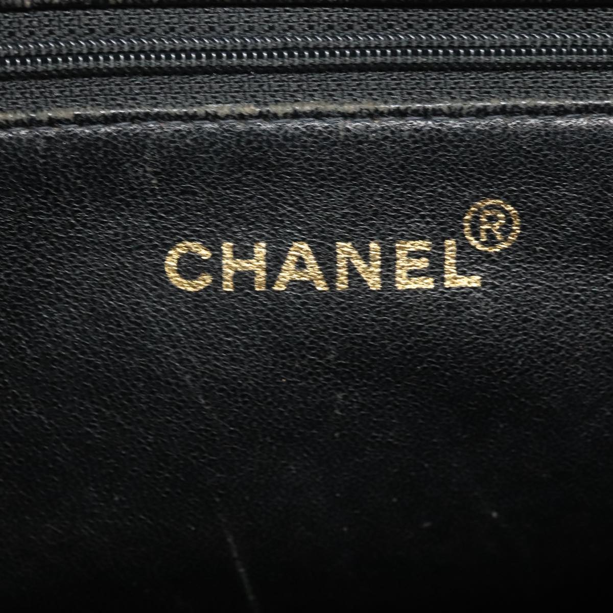 CHANEL Matelasse Standard Tote Bag Velor Black CC yk16770