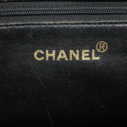 CHANEL Matelasse Standard Tote Bag Velor Black CC yk16770