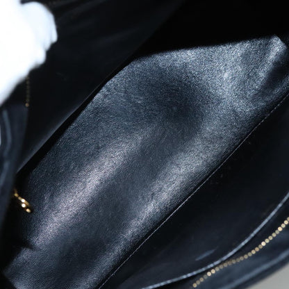 CHANEL Matelasse Standard Tote Bag Velor Black CC yk16770