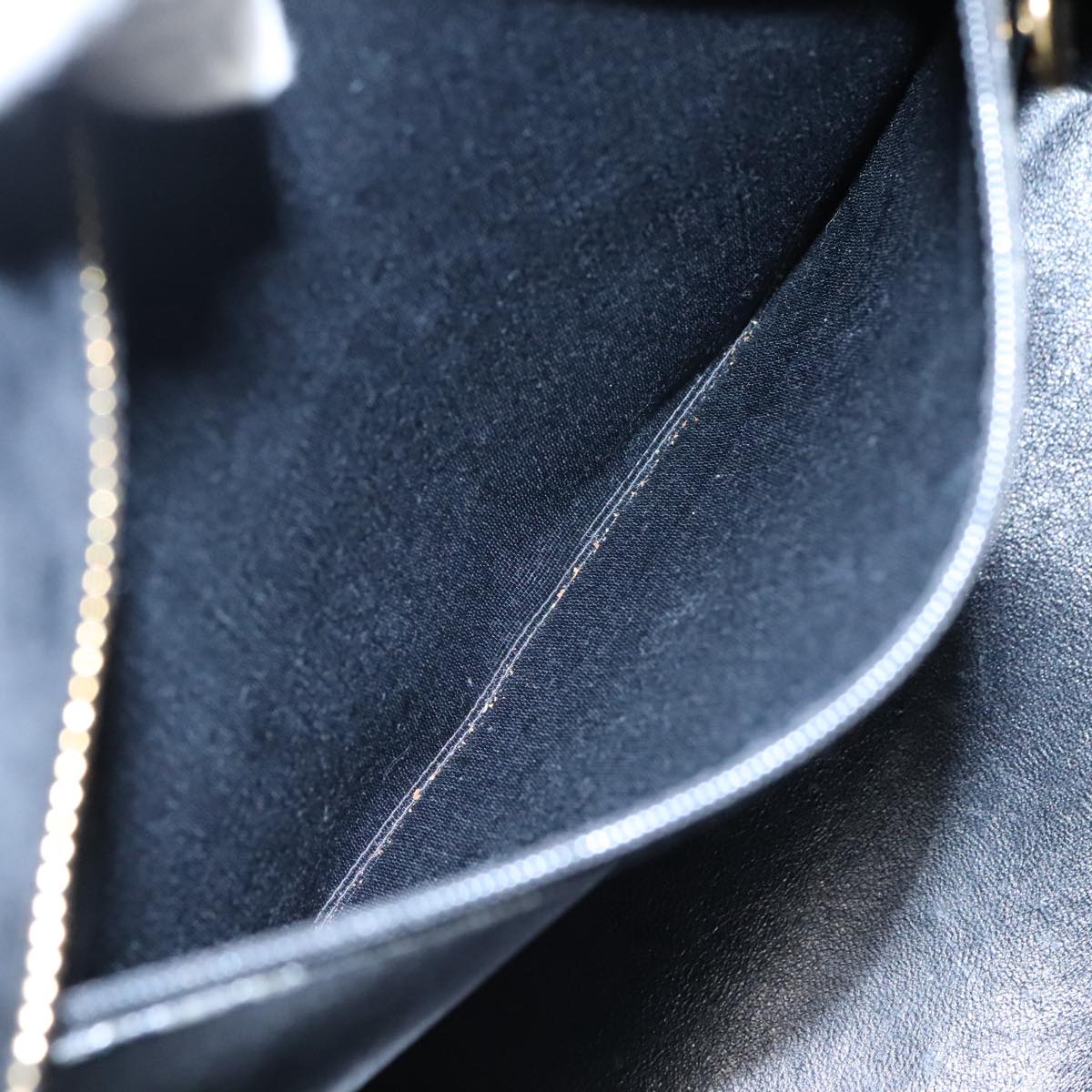 CHANEL Matelasse Standard Tote Bag Velor Black CC yk16770