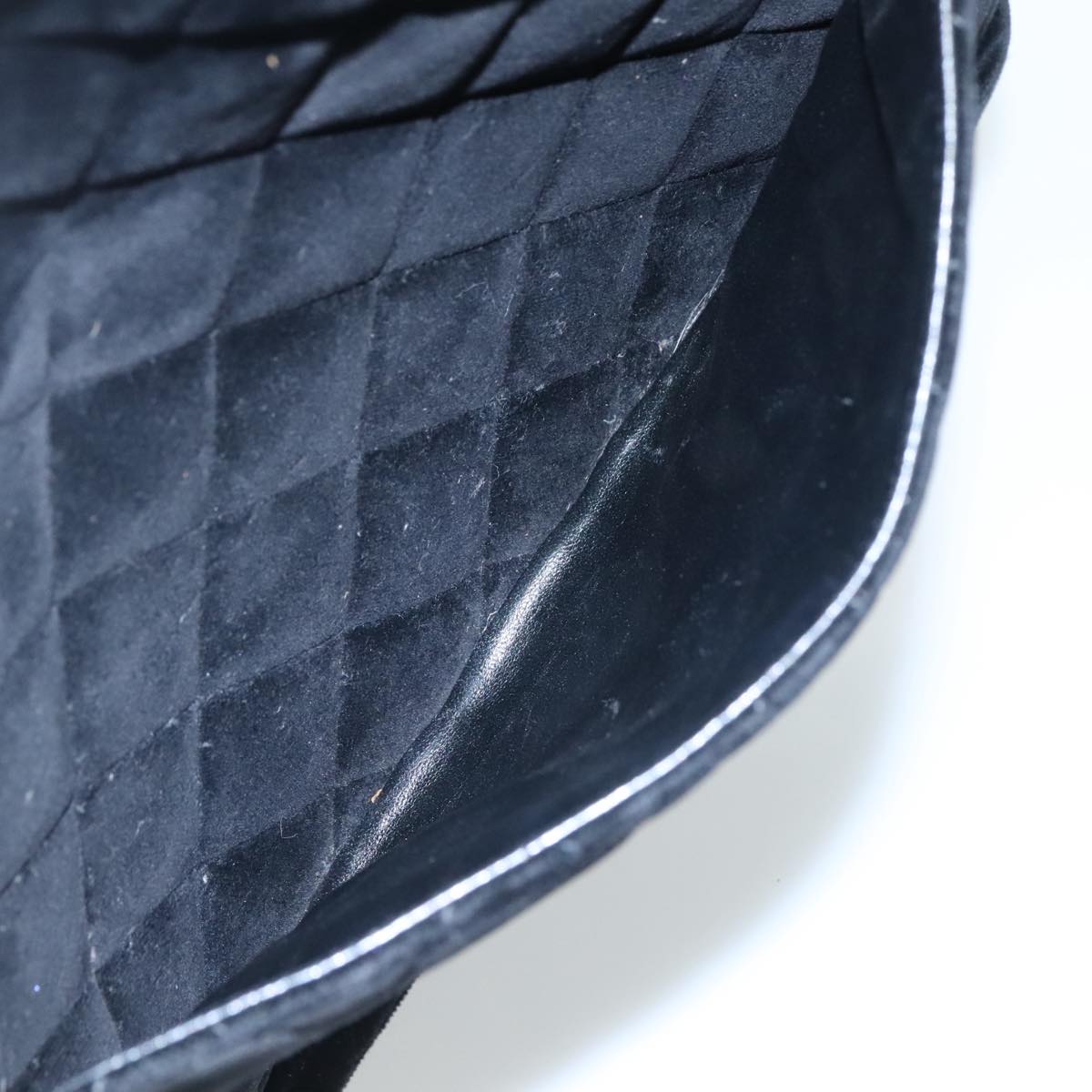 CHANEL Matelasse Standard Tote Bag Velor Black CC yk16770