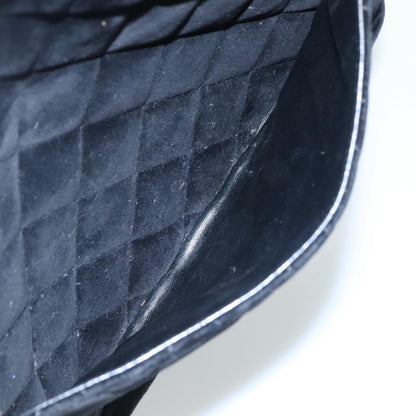 CHANEL Matelasse Standard Tote Bag Velor Black CC yk16770