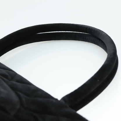 CHANEL Matelasse Standard Tote Bag Velor Black CC yk16770