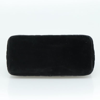CHANEL Matelasse Standard Tote Bag Velor Black CC yk16770