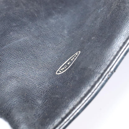 CHANEL Matelasse Chain Shoulder Bag Leather Black CC yk17057