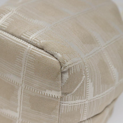 CHANEL New Travel Line Purse Pouch Nylon Beige CC yk17133