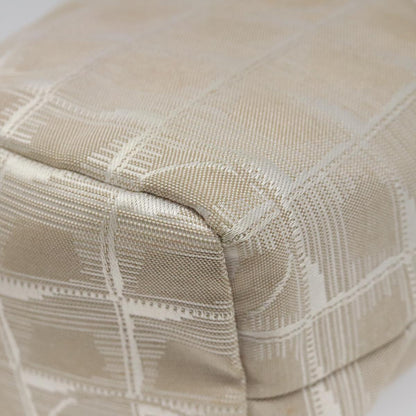 CHANEL New Travel Line Purse Pouch Nylon Beige CC yk17133