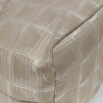 CHANEL New Travel Line Purse Pouch Nylon Beige CC yk17133