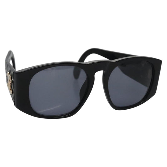 CHANEL Sunglasses plastic Black CC yk17214