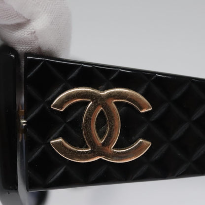 CHANEL Sunglasses plastic Black CC yk17214
