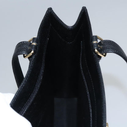 CHANEL COCO Mark Tote Bag Caviar Skin Black Gold CC yk17238A
