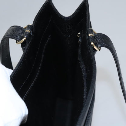 CHANEL COCO Mark Tote Bag Caviar Skin Black Gold CC yk17238A