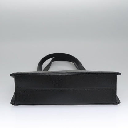 CHANEL COCO Mark Tote Bag Caviar Skin Black Gold CC yk17238A