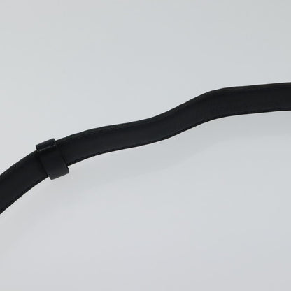 CHANEL COCO Mark Belt Leather 26.4"" Black Gold CC yk17305