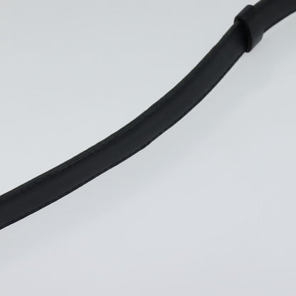 CHANEL COCO Mark Belt Leather 26.4"" Black Gold CC yk17305