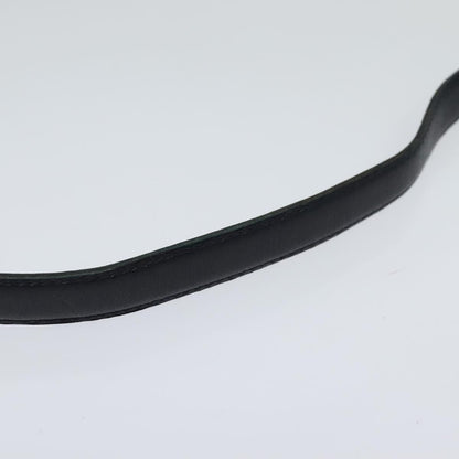 CHANEL COCO Mark Belt Leather 26.4"" Black Gold CC yk17305
