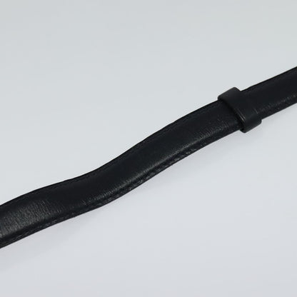CHANEL COCO Mark Belt Leather 26.4"" Black Gold CC yk17305