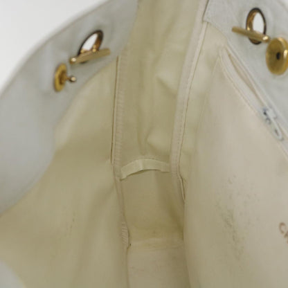 CHANEL Chain Shoulder Bag Lamb Skin White CC yk6254