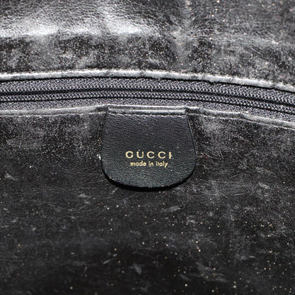 GUCCI Bamboo Shoulder Bag Leather 2way Black 001.2058.1577.0  yk8007B