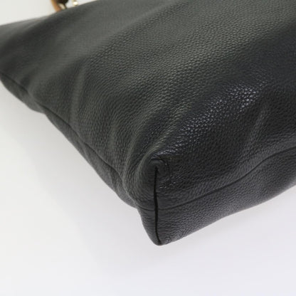 GUCCI Bamboo Hand Bag Leather Black 323663  9327